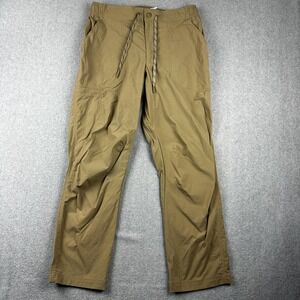 LL Bean Pants Mens Medium 30x29 Khaki Nylon Stretch Cresta Hiking Outdoors Camp